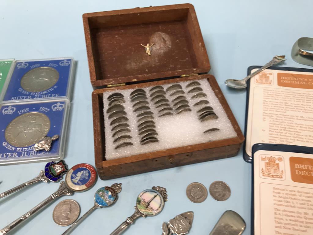 A collection of 'Sterling' spoons, Commemorative crowns etc. - Image 4 of 6