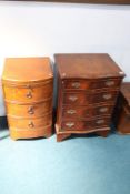 Two small chests of drawers