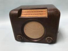 A Bush Bakelite radio