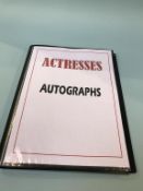 Autographs; twenty four signatures and photographs to include, Tippi Hedren, Raquel Welch, Jane
