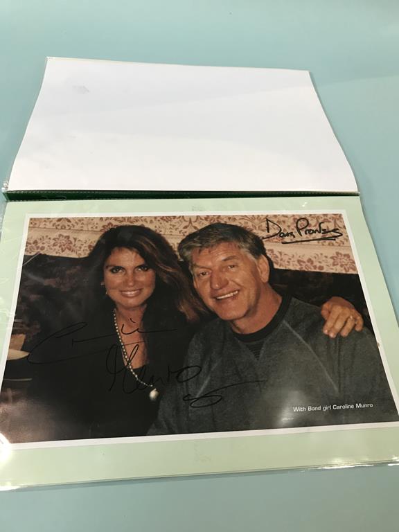 Autographs; Seven signed photos by Sophia Loren, Dave Prowse, Ingrid Pitt, Caroline Munro, - Image 5 of 7