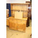 An old pine kitchen dresser, 122cm width
