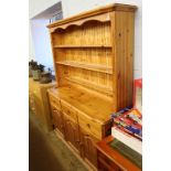 A modern pine kitchen dresser, 136cm width