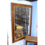 An Edwardian rosewood mirror, 111cm x 77cm