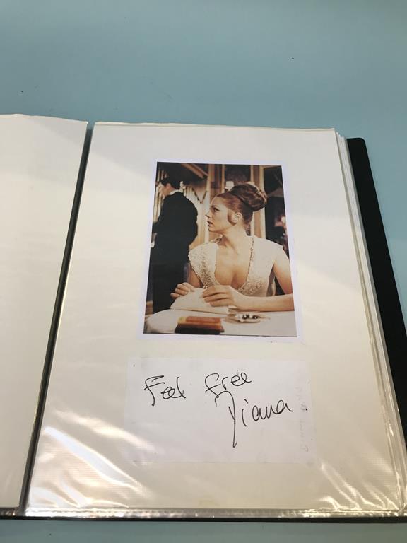 Autographs, twenty James Bond related signatures, mounted with photographs, to include Cubby - Image 4 of 9