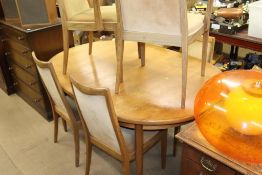 A G Plan teak dining table and a set of six chairs