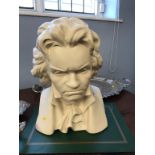Two busts of Beethoven and Liszt