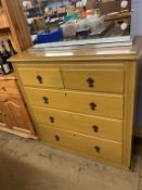 An Edwardian chest of drawers