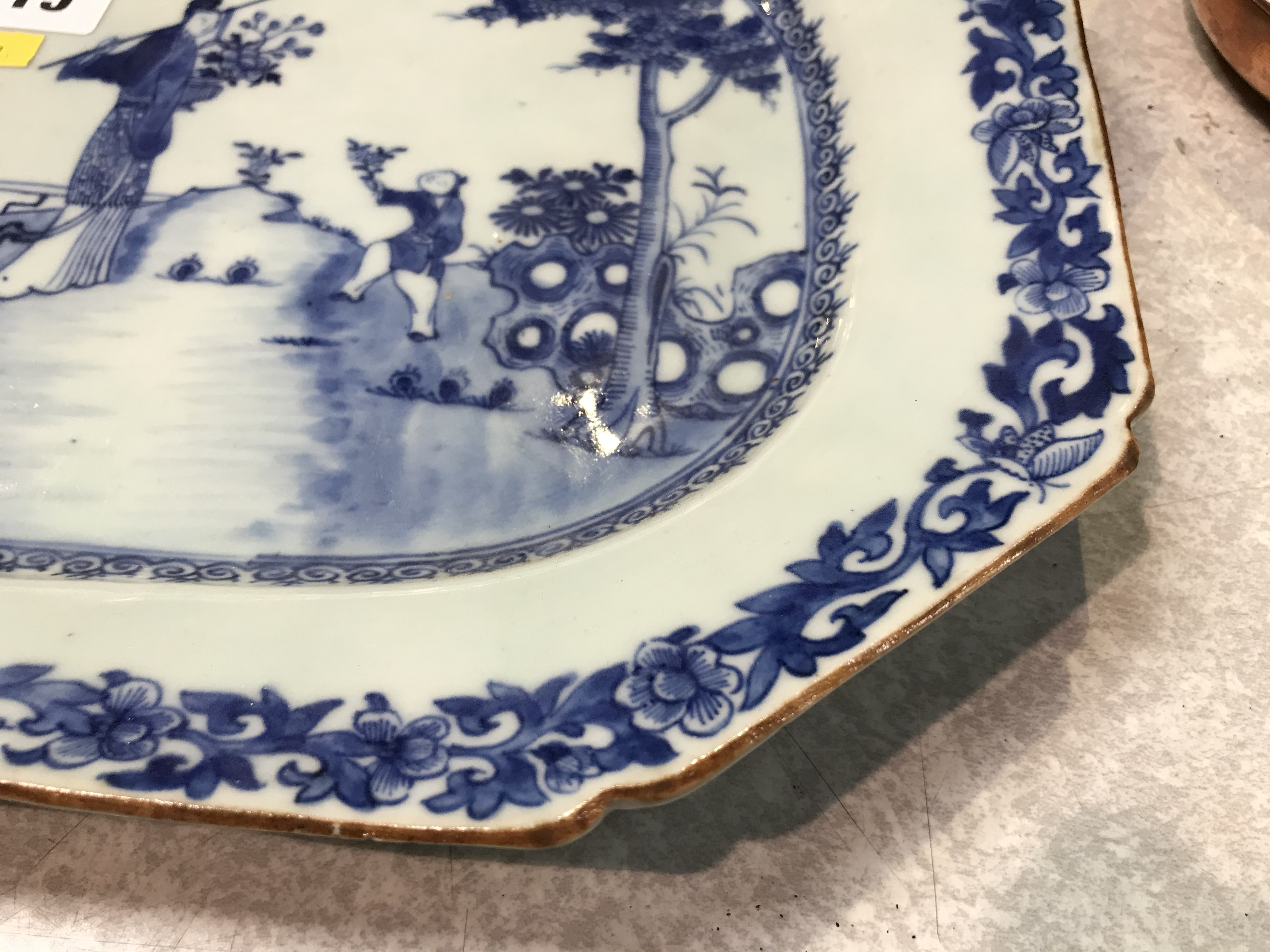 A Chinese blue and white oblong dish, 35cm wide - Image 4 of 11
