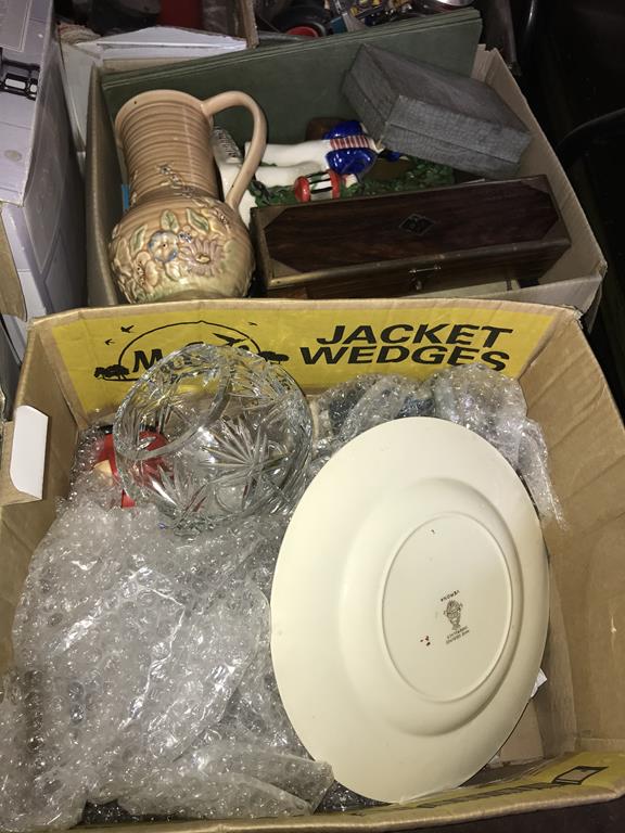 Four boxes of assorted, and two light fittings - Image 2 of 3