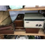 A Dansette, sewing machine etc.