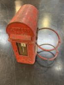 A George V pole mounted letter box