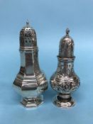 Two silver sugar sifters, 6.6oz