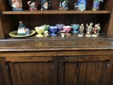 Six Hummel figures, six Maling sundae dishes, and an Aynsley 'Orchard Gold' plate etc.