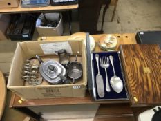 Cutlery and assorted silver plate