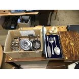 Cutlery and assorted silver plate