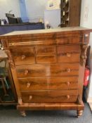 A Victorian mahogany chest of drawers, 121cm width