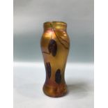 A John Ditchfield 'Glasform' Art Nouveau design lustre glass vase, signed and numbered 10475, 20cm