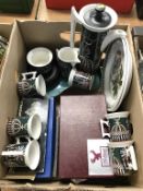 Portmeirion coffee service, and assorted cutlery etc.