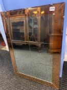 A Deco two colour mirror, 77 x 55cm