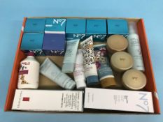 A quantity of cosmetics, No7, Liz Earle etc.