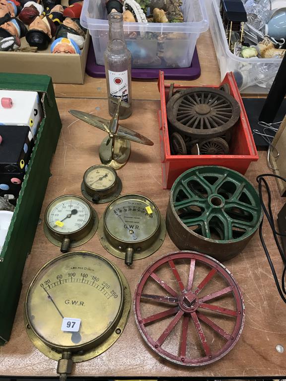 Various gauges etc.