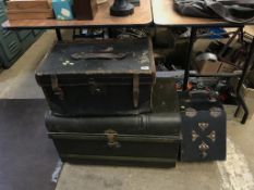 Two trunks and a coal box