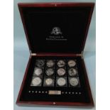 A cased set of silver coins '2013 Fabulous 12'