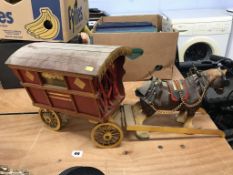 A model horse and cart