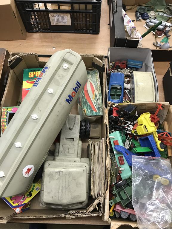 A quantity of vintage toys