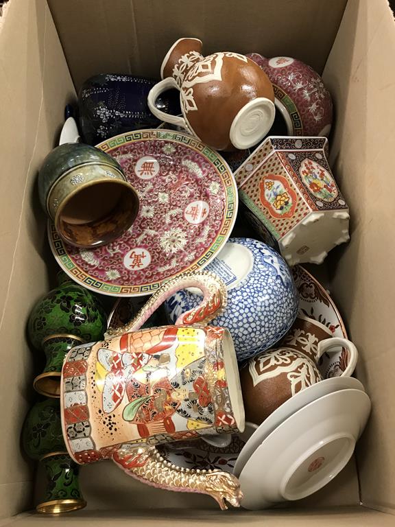 Assorted Oriental china etc.