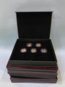 Coins; A set of Diamond Jubilee, two Queens full sets, a boxed set, 1953 Coronation set, a cased set