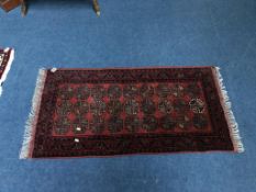 A small Persian rug