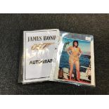 Autographs relating to James Bond; Cubby Broccoli, George Lazenby, Judi Dench, Diana Rigg, Richard