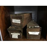 Three boxes of glass lantern slides, Tour of Wales, Modern Babylon etc.