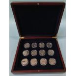 A cased set of silver coins, 'Memories of War Time Britain 2008'