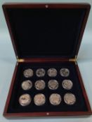 A cased set of silver coins, 'Memories of War Time Britain 2008'