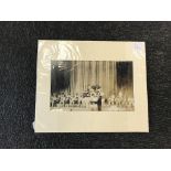 Autograph, original sepia photograph, signed by Louis Armstrong