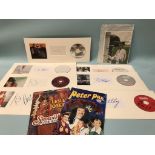 A collection of autographs, to include Rod Stewart, Nelly Furtado, Puff Daddy, Chaka, Lisa