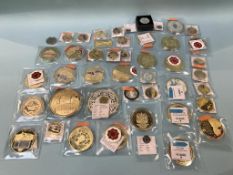 A large quantity of presentation coins and medallions (46)