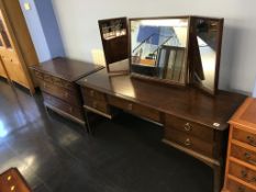 A Stag chest of drawers and dressing table