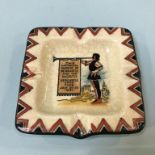 A Maling ware 'The Historical Pageant of Newcastle' ashtray