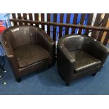 Two tub chairs