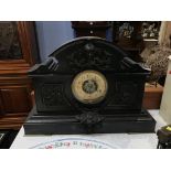 A Victorian slate 8 day mantel clock