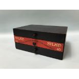 A miniature 'Sylko' sewing chest