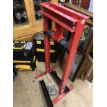 A hydraulic press