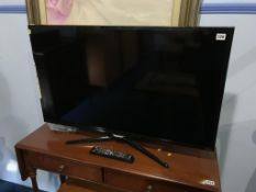 A Samsung TV and remote