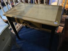 A single drawer desk, 91cm wide
