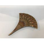 A small axe head shaped, abstract artwork after Giovanni Schoeman, 32cm wide