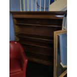 A mahogany bookcase